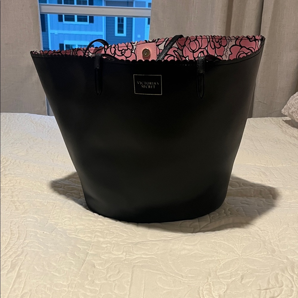 Victoria's Secret Black and Pink Tote